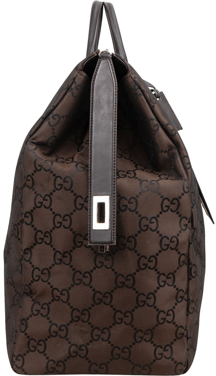 Gucci Monogram GG Canvas Duffle Bag Bruin