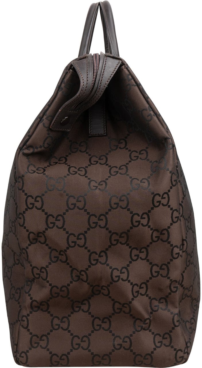 Gucci Monogram GG Canvas Duffle Bag Bruin