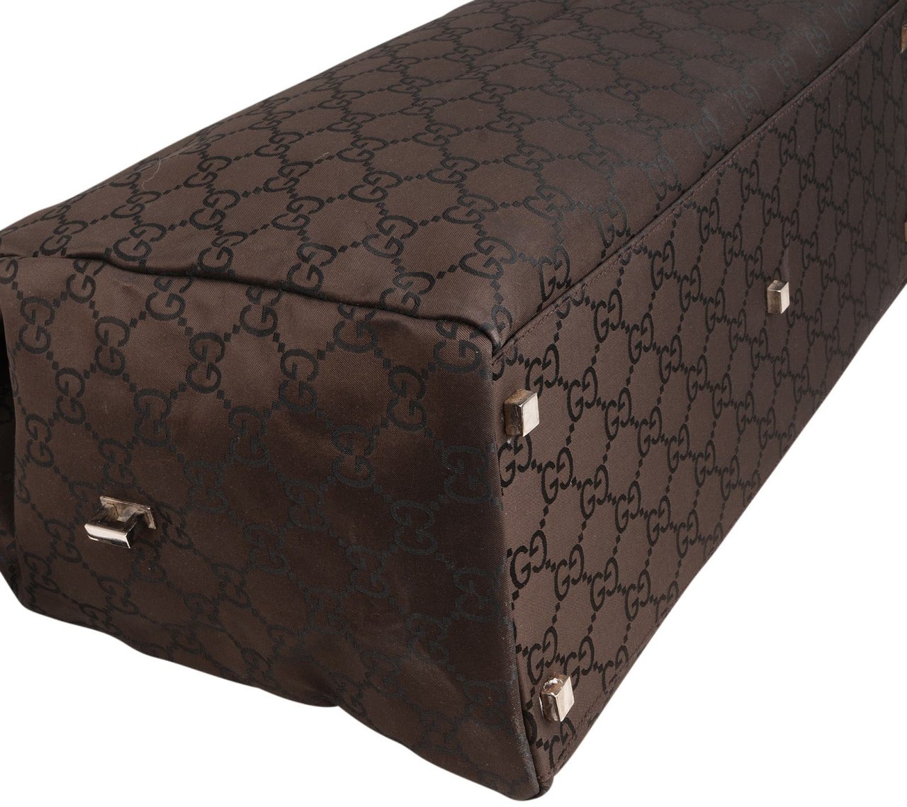 Gucci Monogram GG Canvas Duffle Bag Bruin