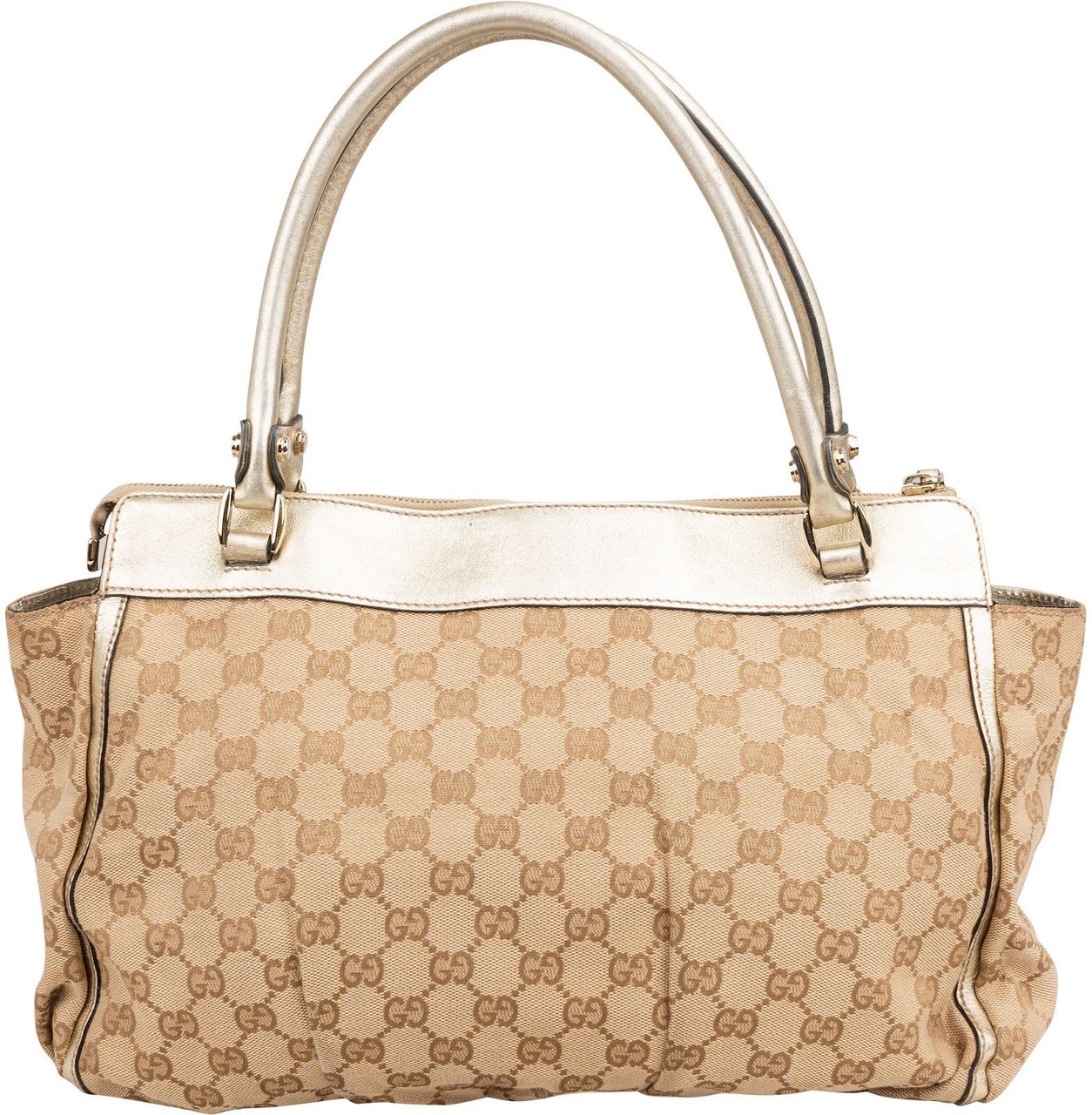 Gucci Monogram GG Canvas Abbey D-Ring Shoulder Bag Beige