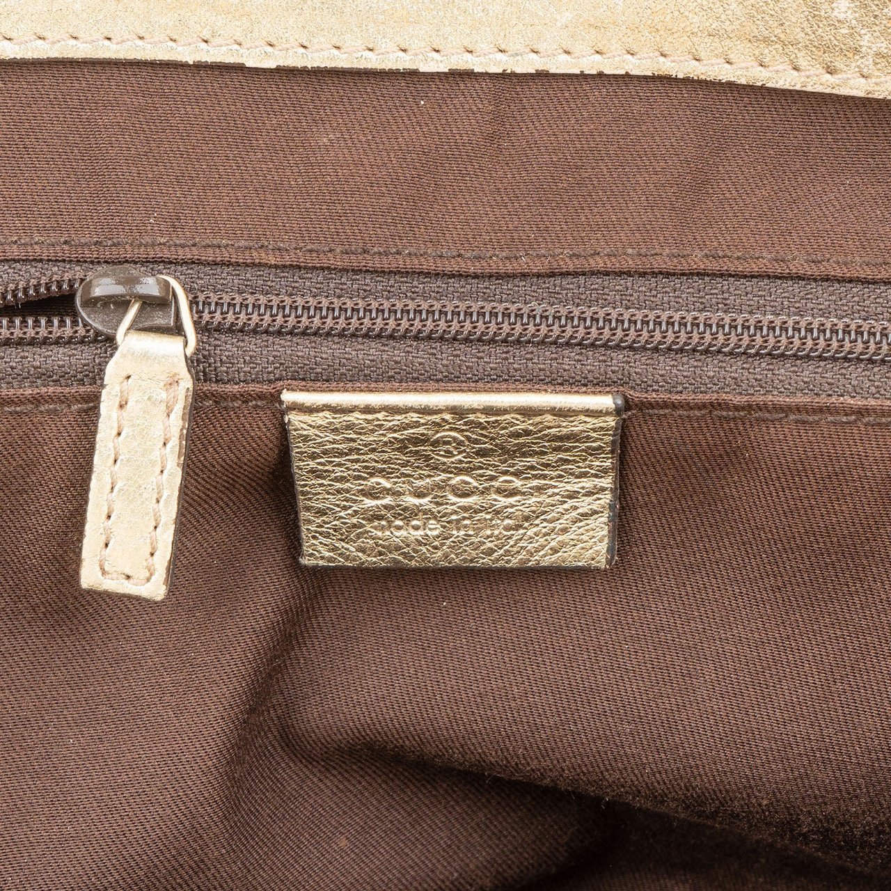 Gucci Monogram GG Canvas Abbey D-Ring Shoulder Bag Beige