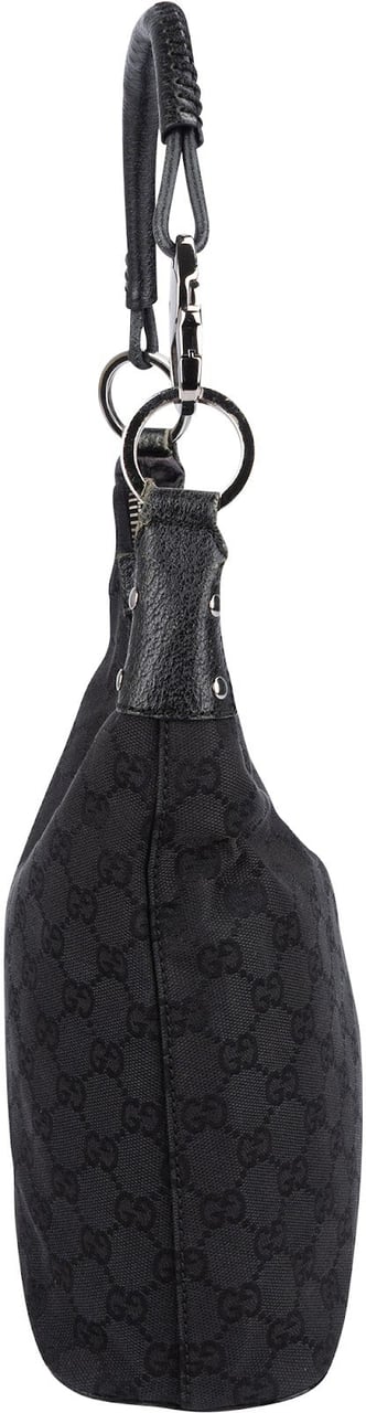 Gucci Monogram GG Canvas Abbey D-Ring Shoulder Bag Zwart