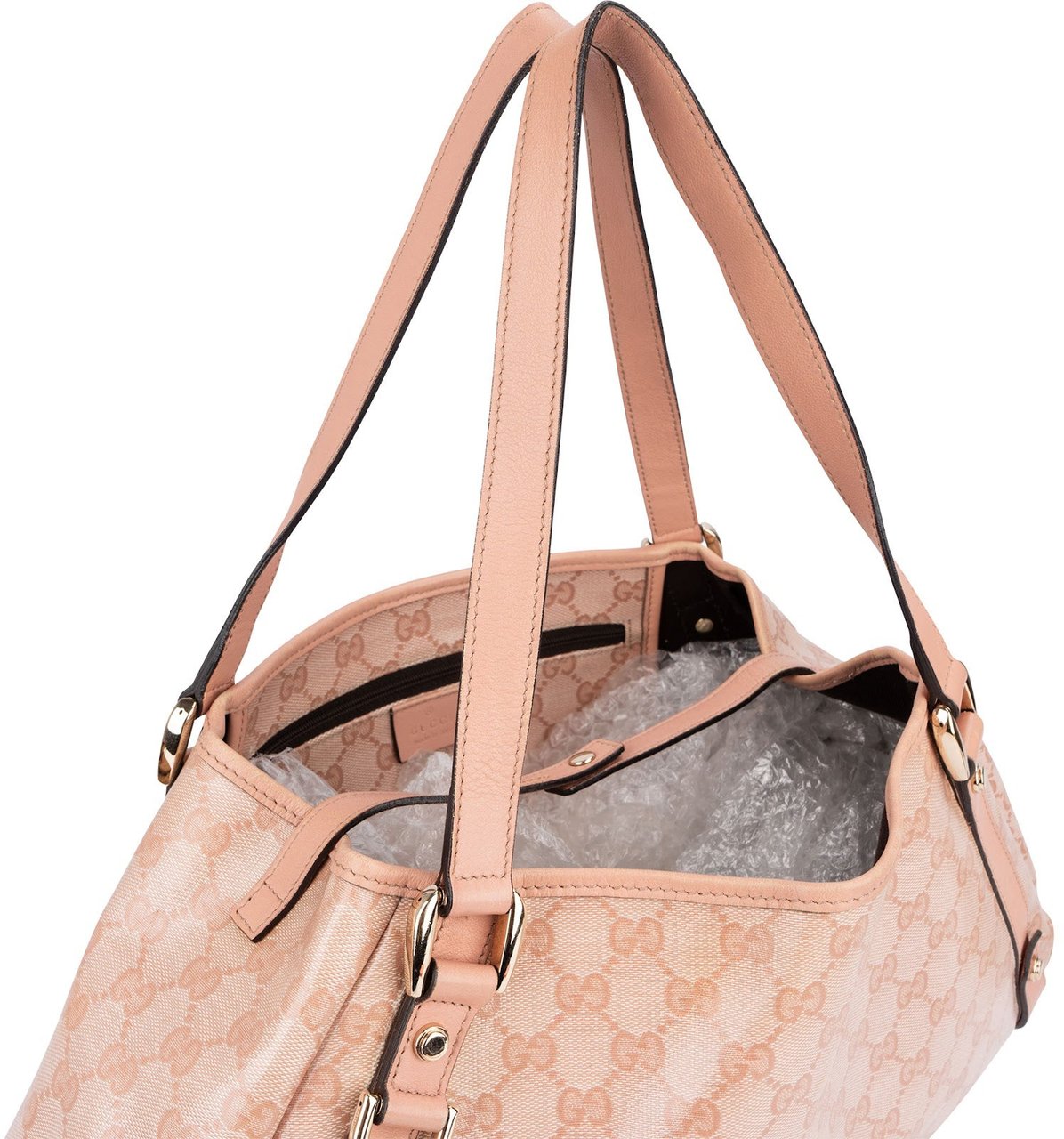 Gucci Monogram GG Canvas Abbey Hobo Shoulder Bag Roze