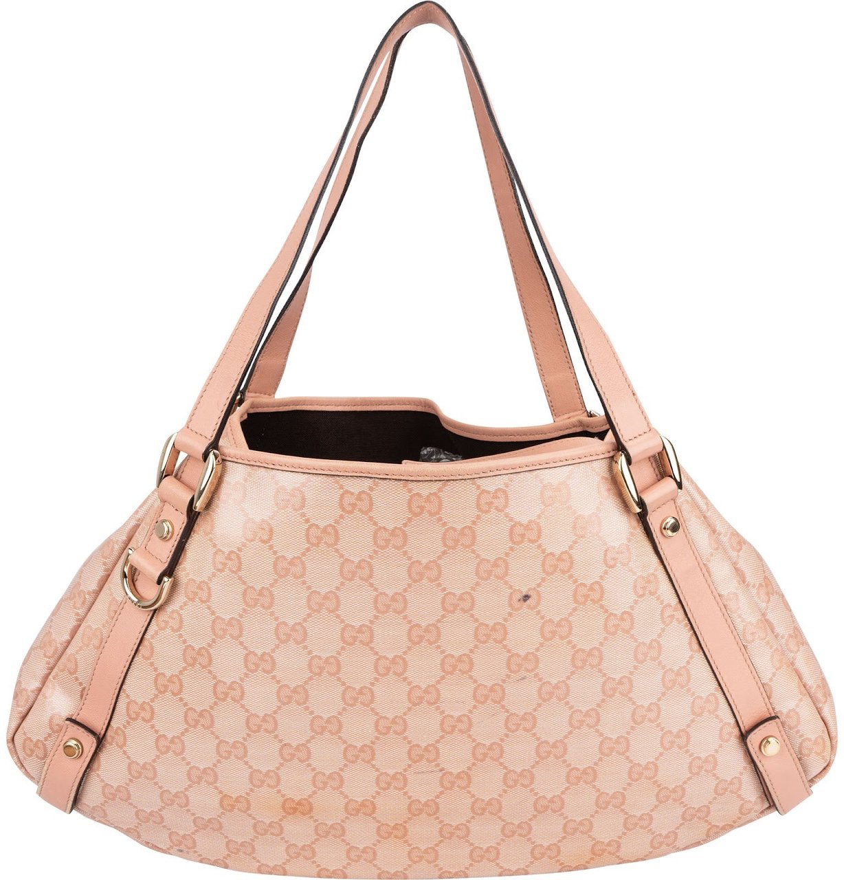 Gucci Monogram GG Canvas Abbey Hobo Shoulder Bag Roze