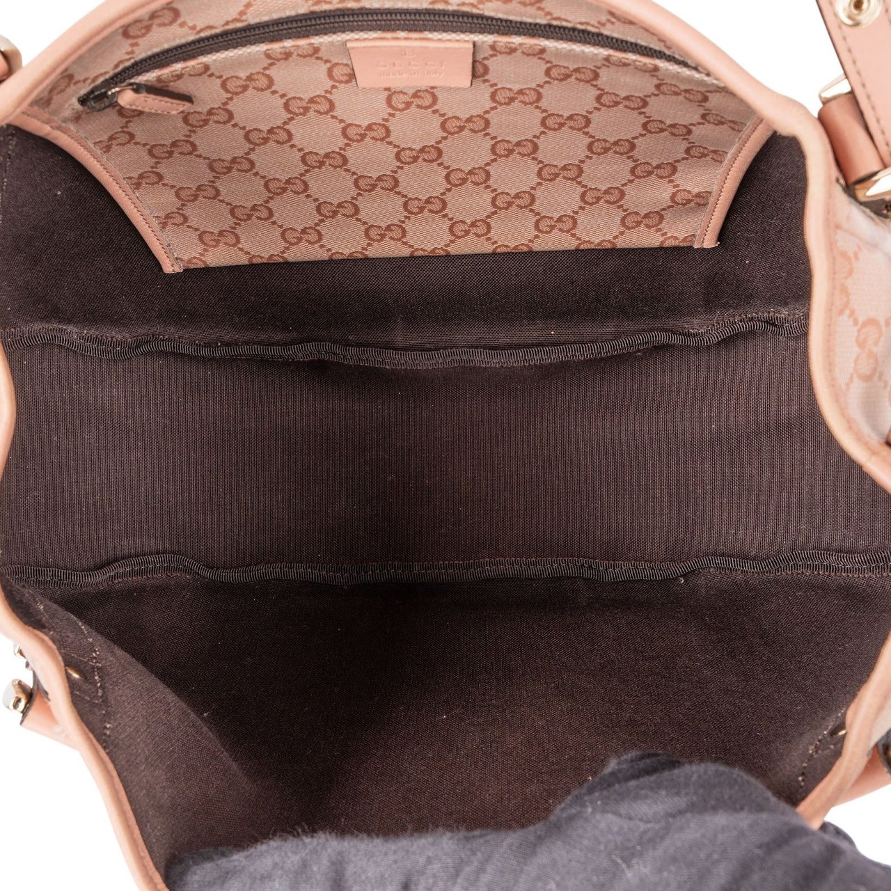 Gucci Monogram GG Canvas Abbey Hobo Shoulder Bag Roze