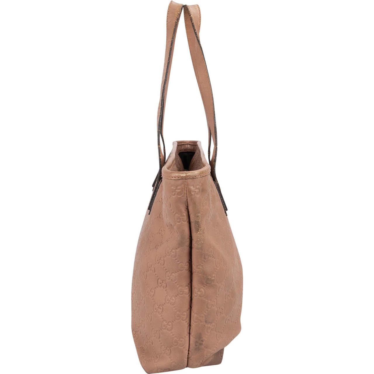 Gucci Guccissima Leather Tote Shoulder Bag Rood