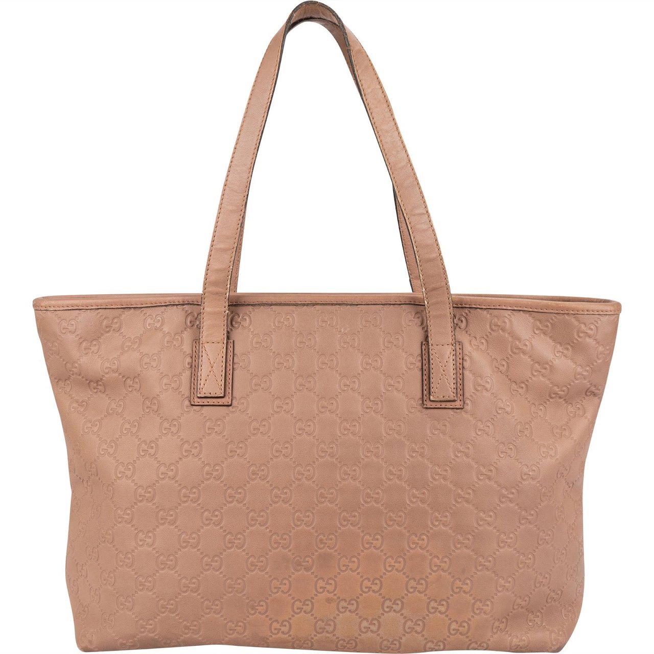 Gucci Guccissima Leather Tote Shoulder Bag Rood