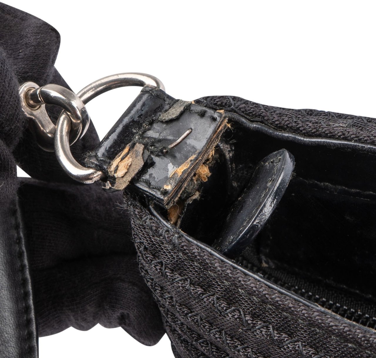 Gucci Bamboo Black Tote Handbag Zwart