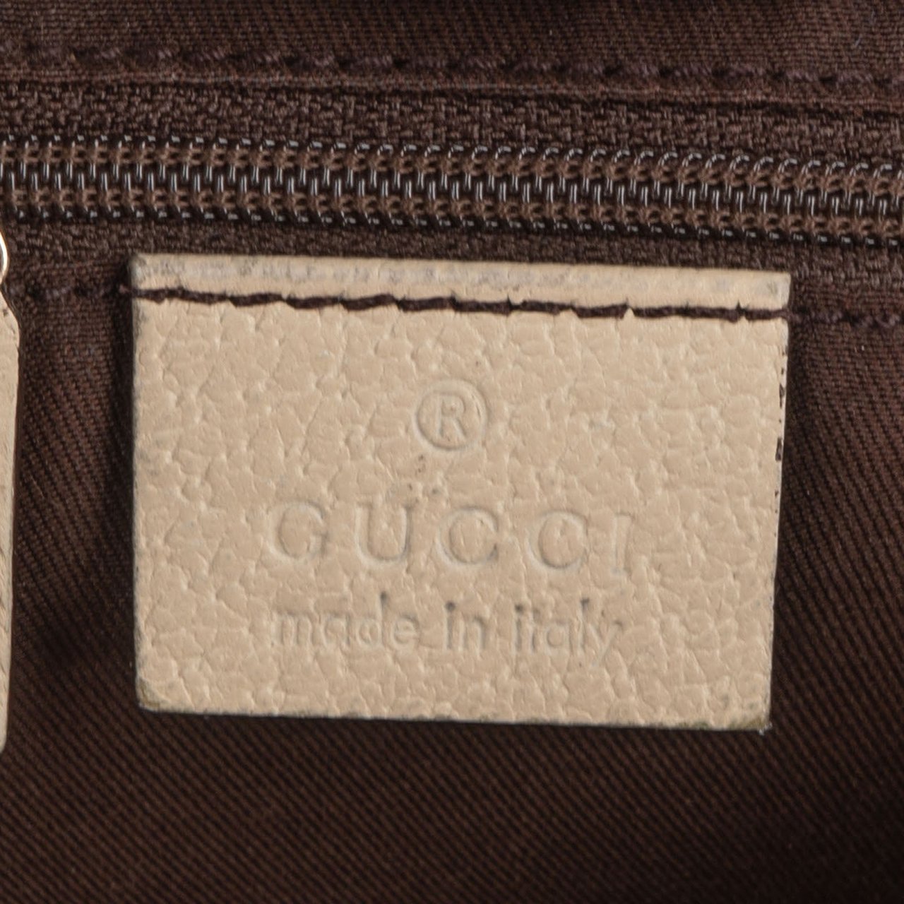 Gucci Monogram GG Canvas Abbey D-Ring Hobo Shoulder Bag Beige