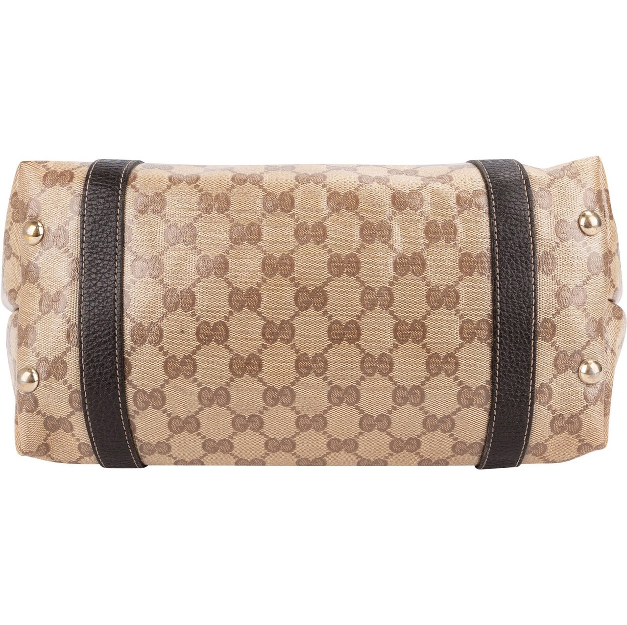 Gucci Monogram GG Crystal Abbey Shoulder Bag Bruin