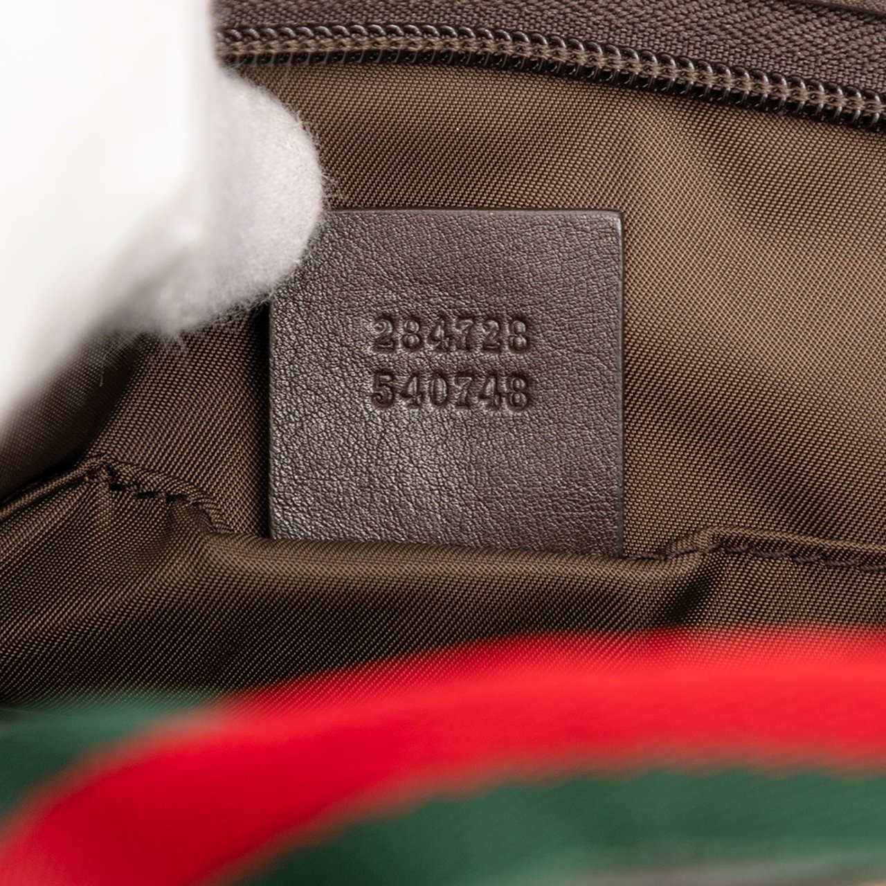 Gucci Mini GG Canvas Web Childrens Handbag Bruin