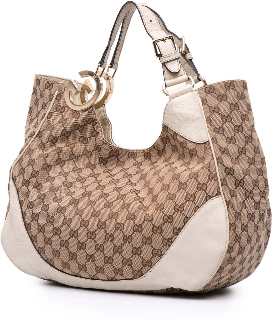 Gucci GG Canvas Charlotte Tote Bruin