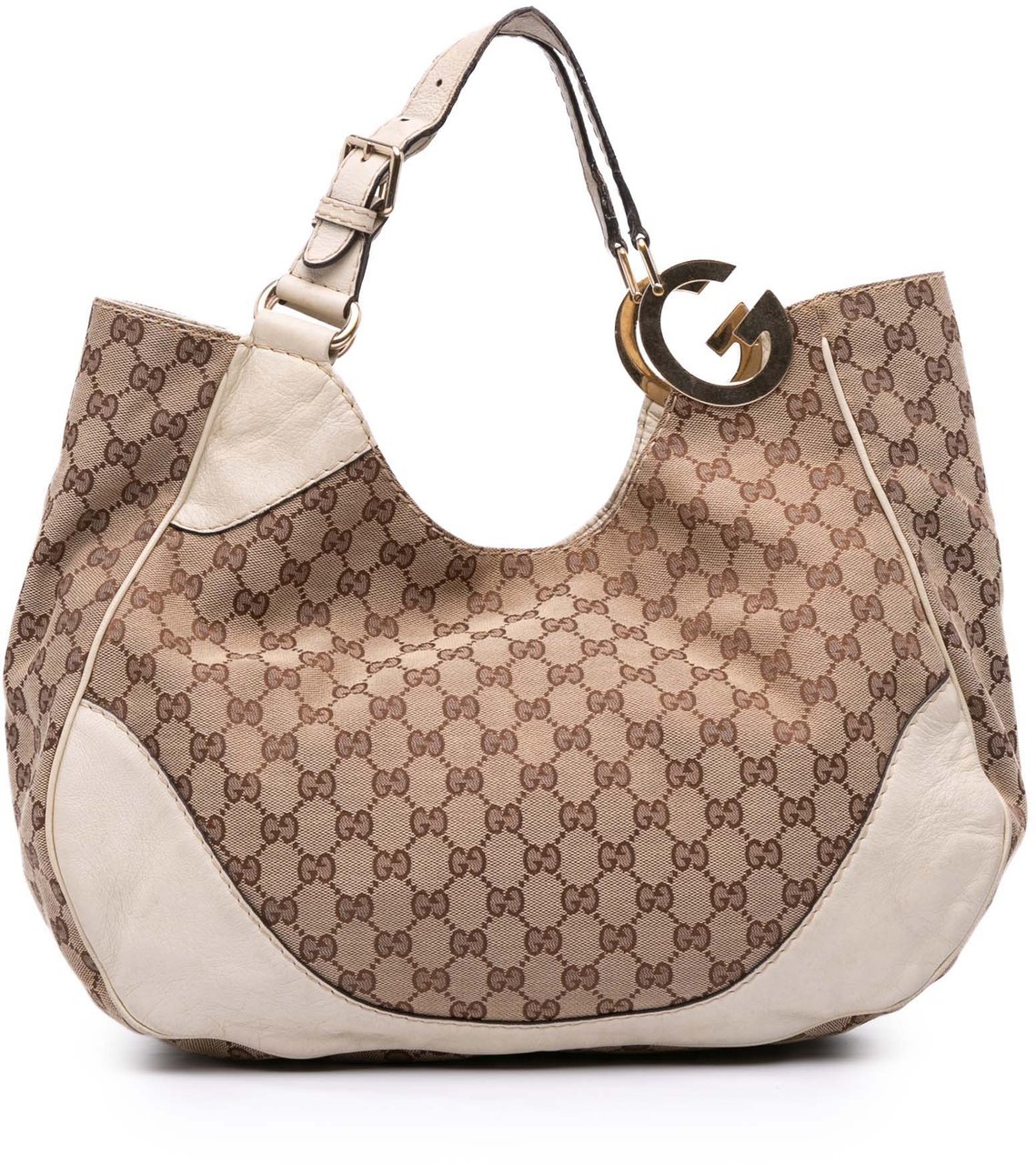 Gucci GG Canvas Charlotte Tote Bruin