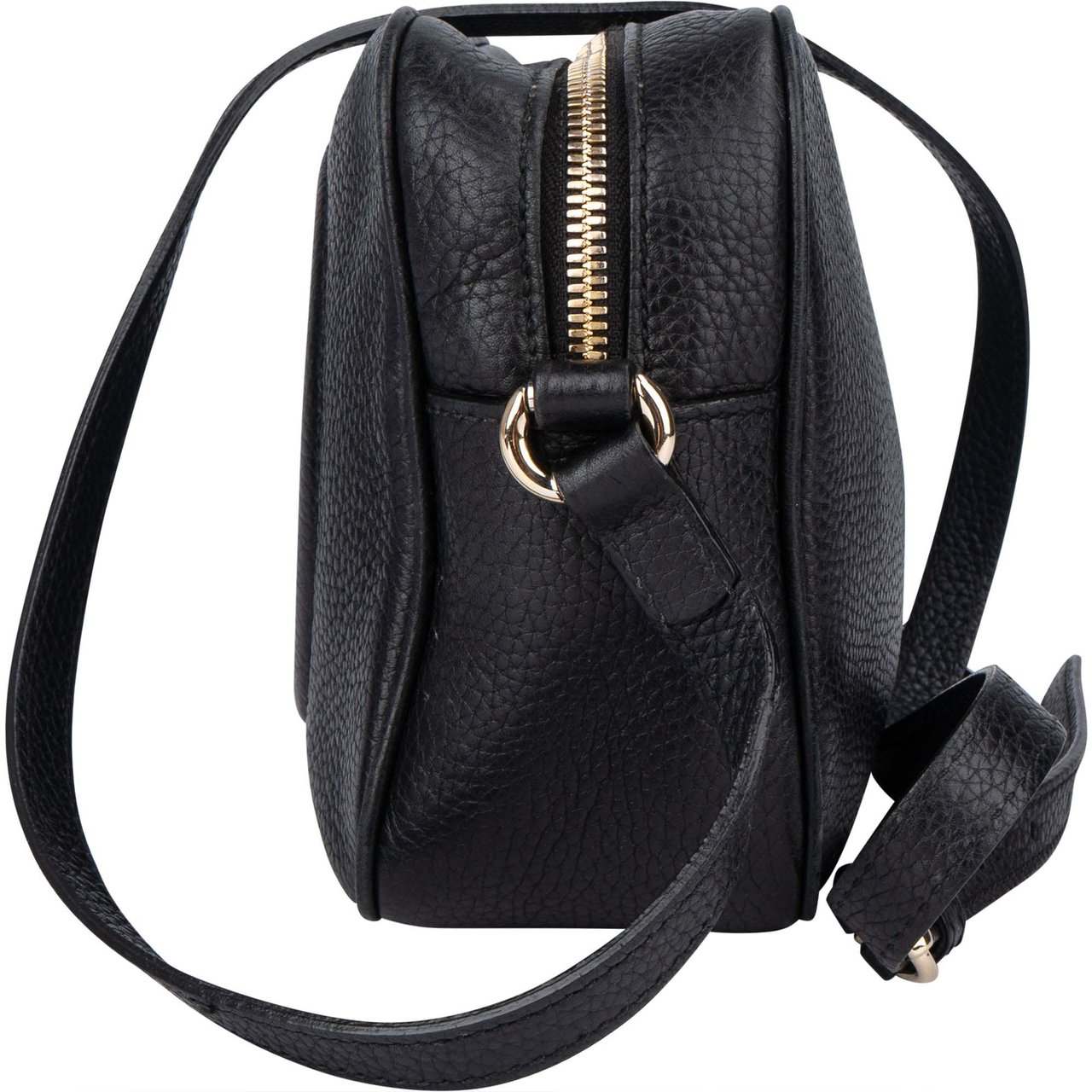 Gucci Gucci Black Leather GG Soho Crossbody Bag Divers