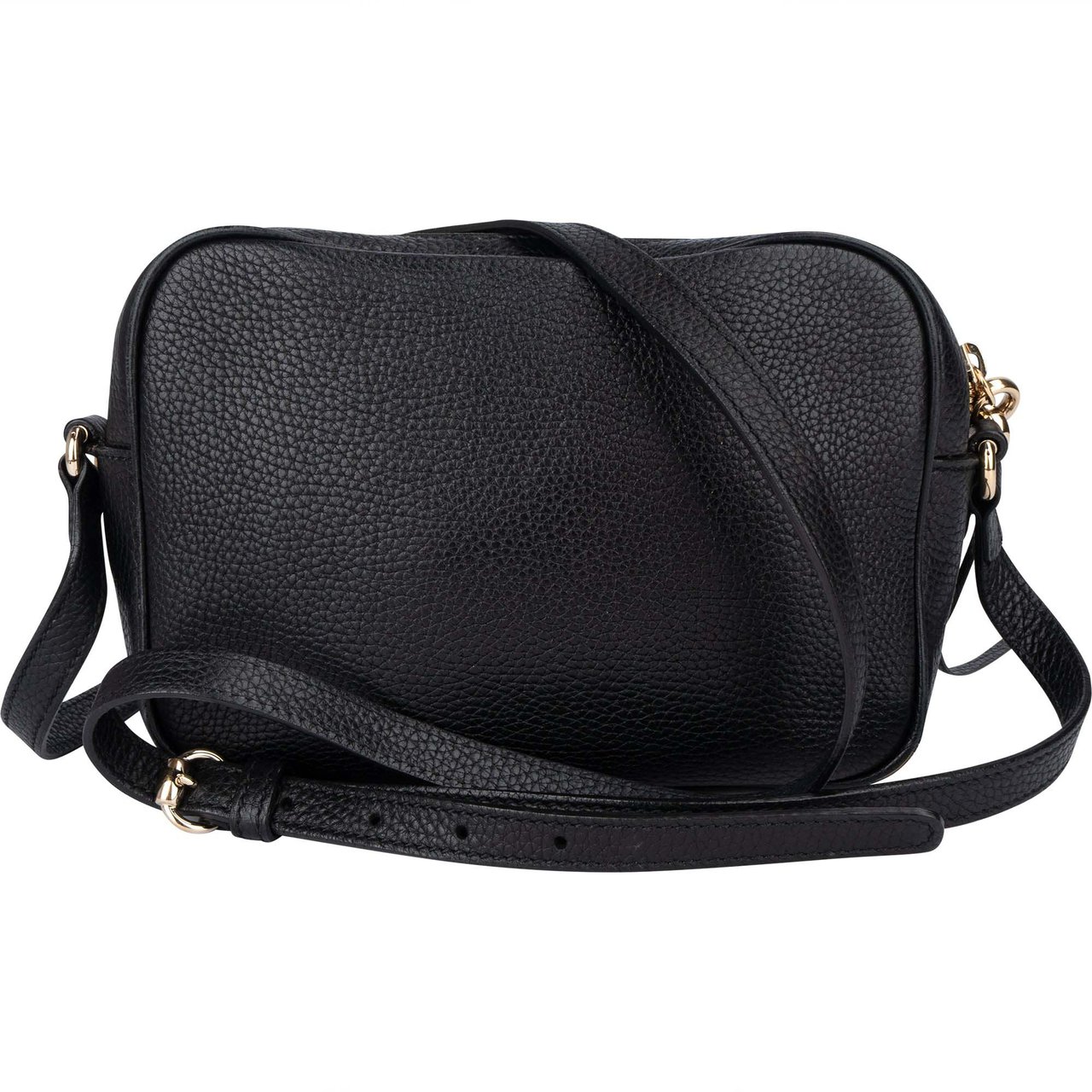 Gucci Gucci Black Leather GG Soho Crossbody Bag Divers