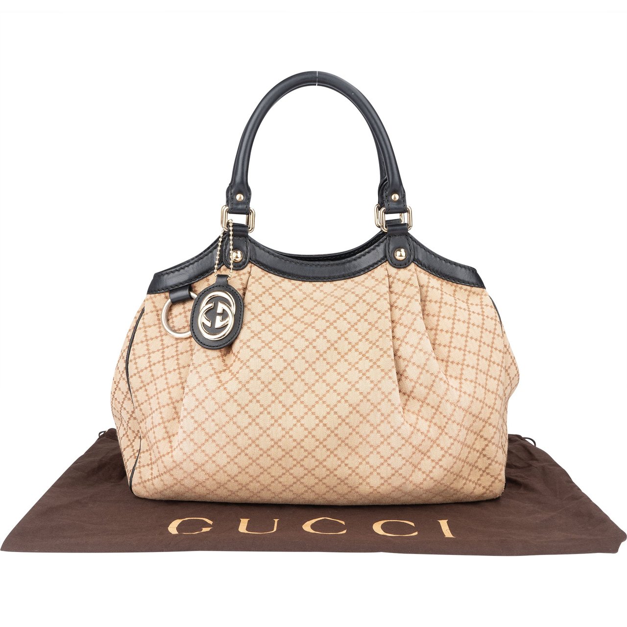 Gucci Gucci Diamante Monogram Sukey Handbag Divers