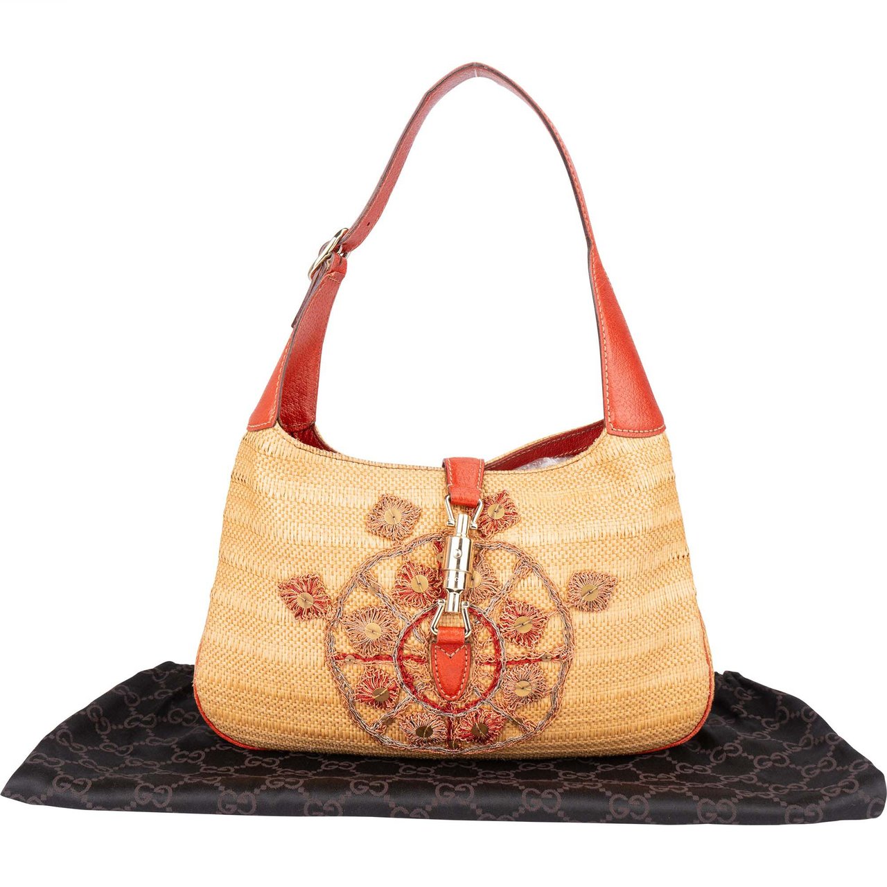Gucci Gucci Limited Raffia Jackie Handbag Divers