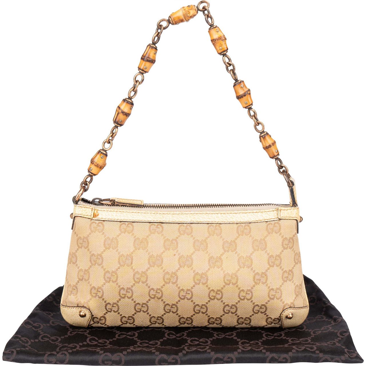 Gucci Gucci GG Monogram Mini Bamboo Handbag Divers
