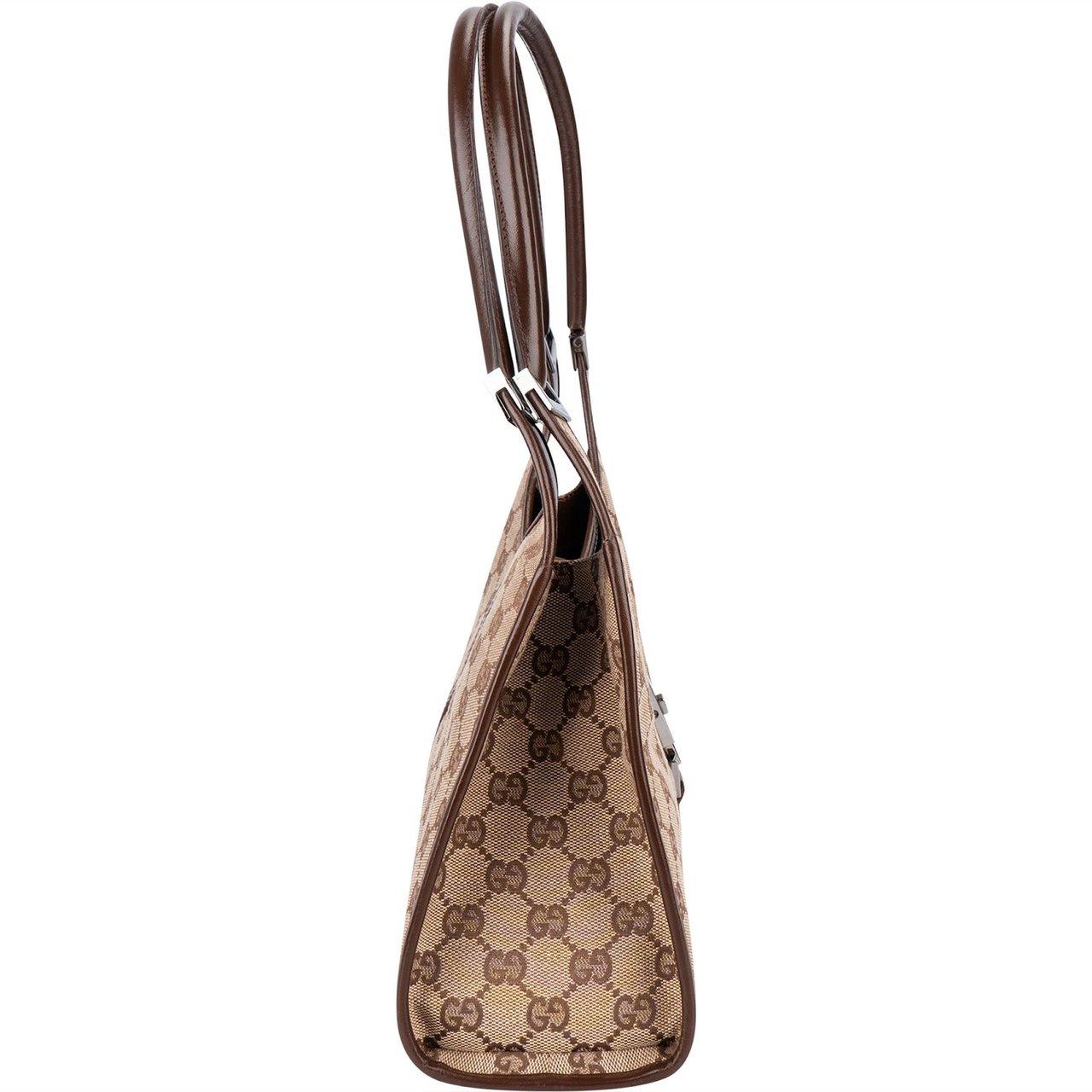 Gucci Monogram GG Canvas Jackie Hobo Shoulder Bag Beige