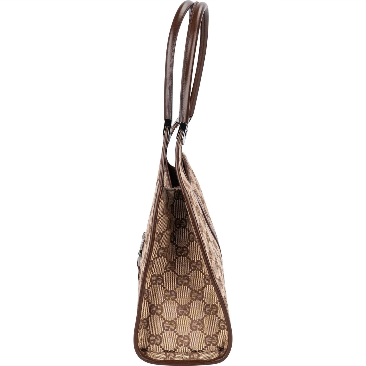 Gucci Monogram GG Canvas Jackie Hobo Shoulder Bag Beige