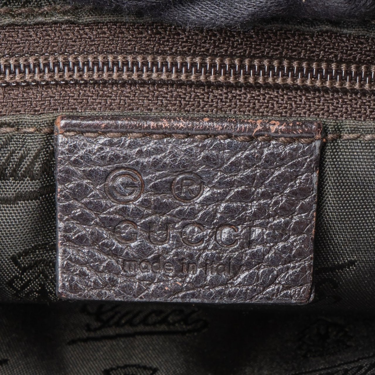 Gucci Monogram GG Canvas Interlocking G Hobo Shoulder Bag Bruin