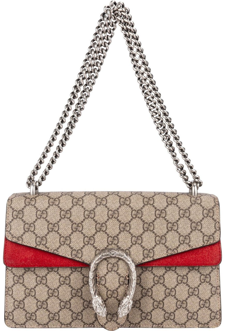 Gucci Monogram GG Supreme Canvas Dionysus Shoulder Bag Beige