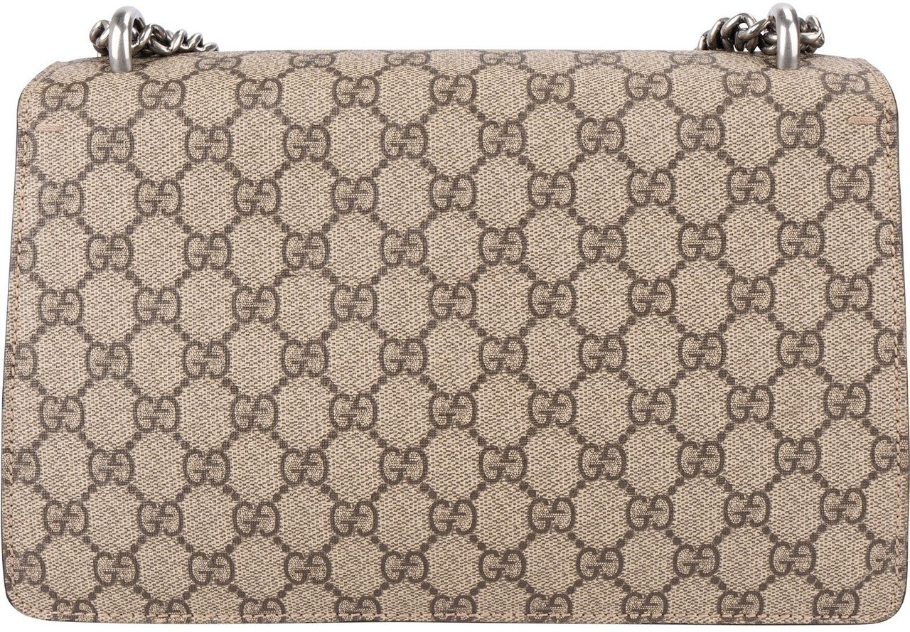 Gucci Monogram GG Supreme Canvas Dionysus Shoulder Bag Beige