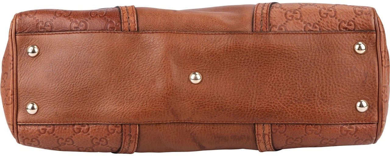 Gucci Guccissima Leather Eclipse Handbag Bruin