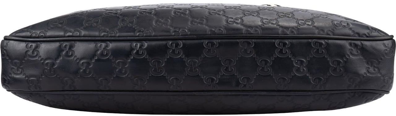 Gucci Guccissima Leather Business Handbag Blauw