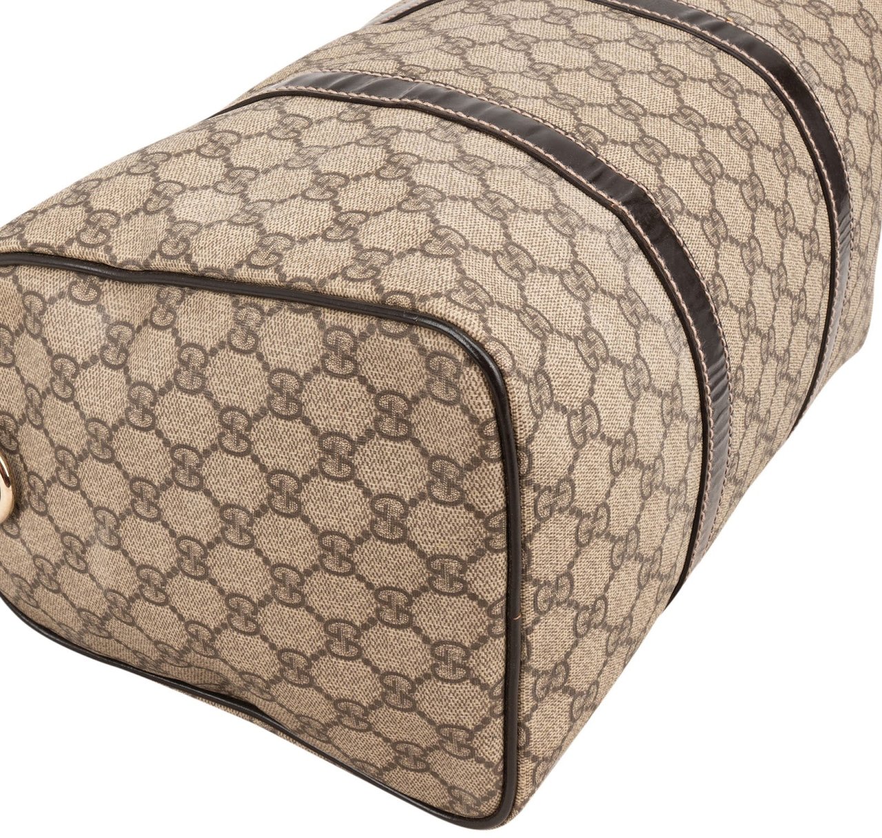 Gucci Monogram GG Supreme Joy Boston Handbag Beige