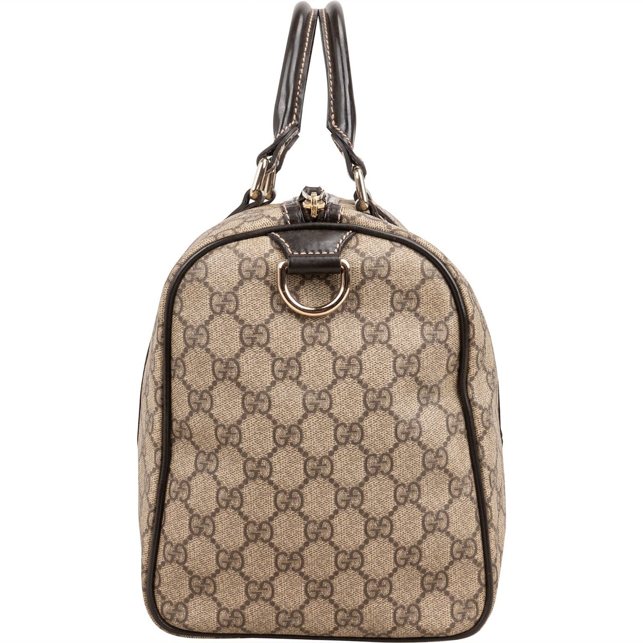 Gucci Monogram GG Supreme Joy Boston Handbag Beige