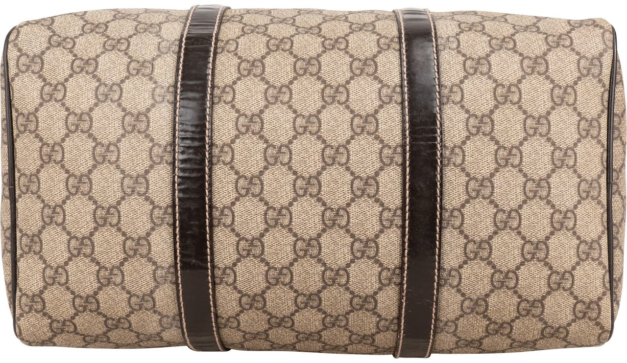 Gucci Monogram GG Supreme Joy Boston Handbag Beige