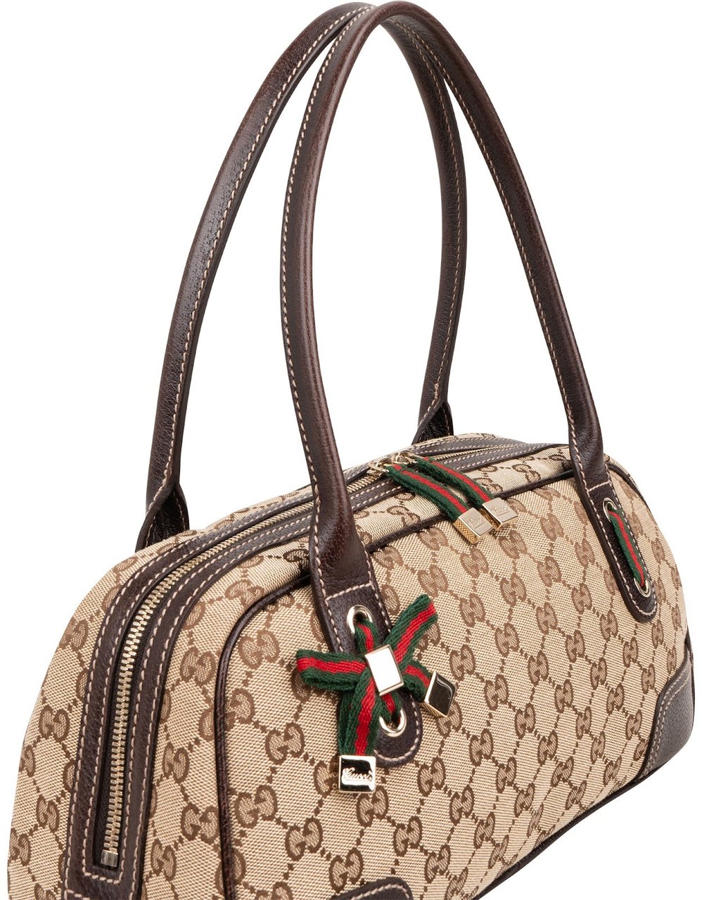 Gucci Monogram GG Canvas Princy Shoulder Bag Bruin