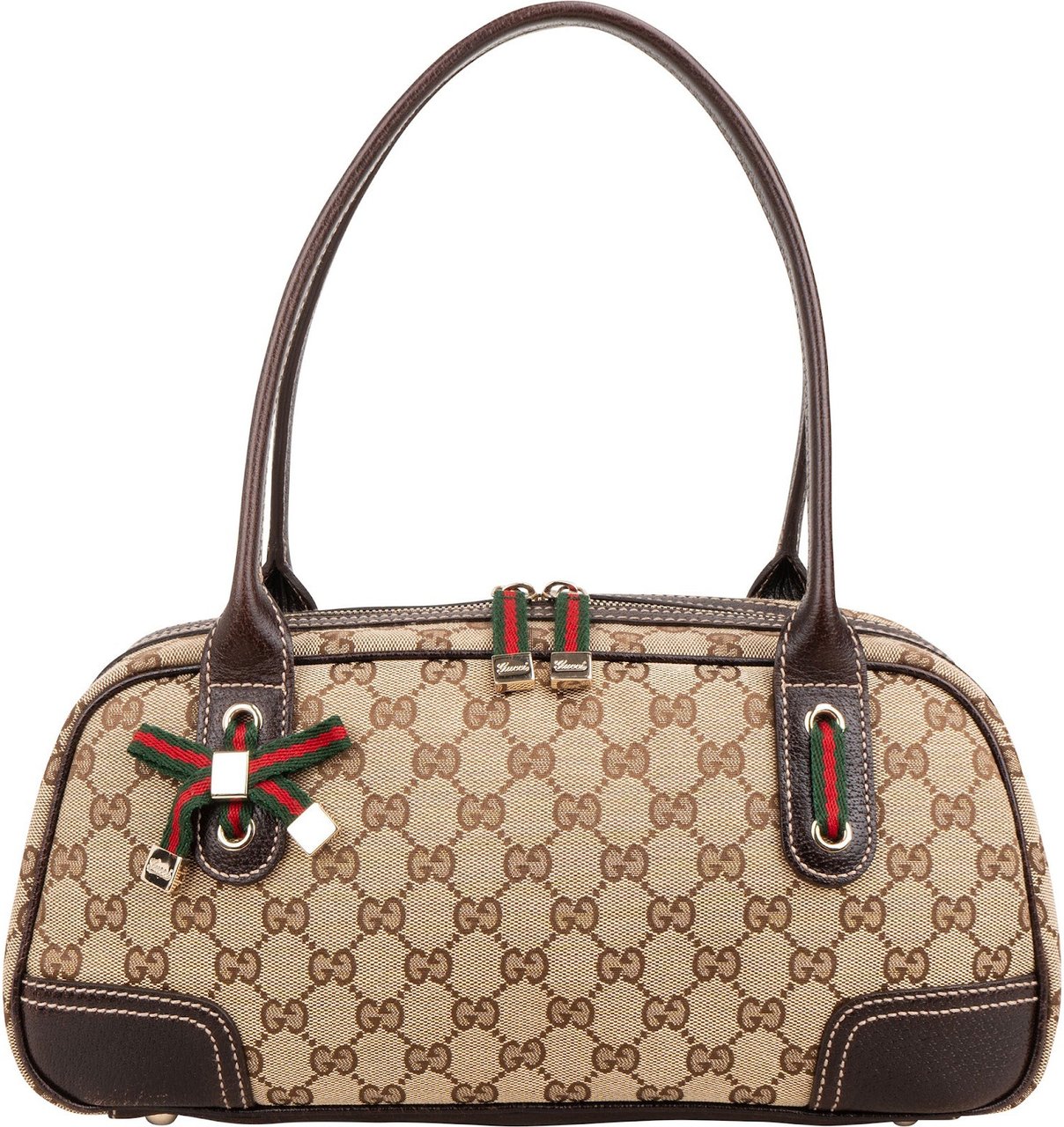 Gucci Monogram GG Canvas Princy Shoulder Bag Bruin