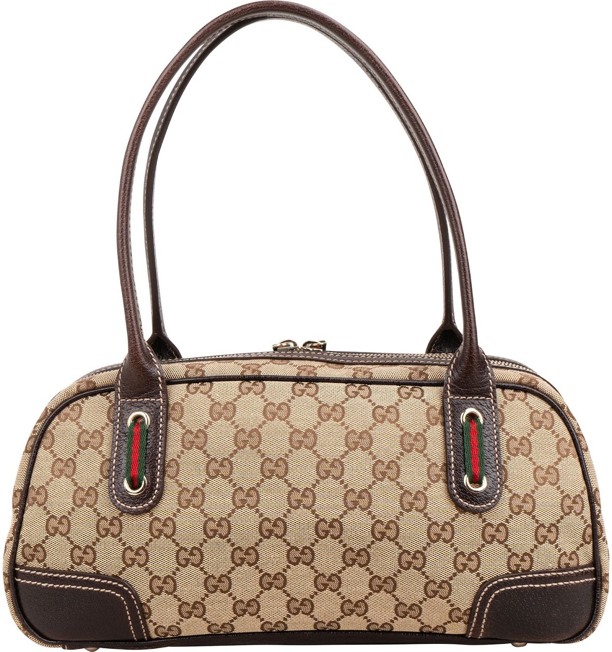 Gucci Monogram GG Canvas Princy Shoulder Bag Bruin