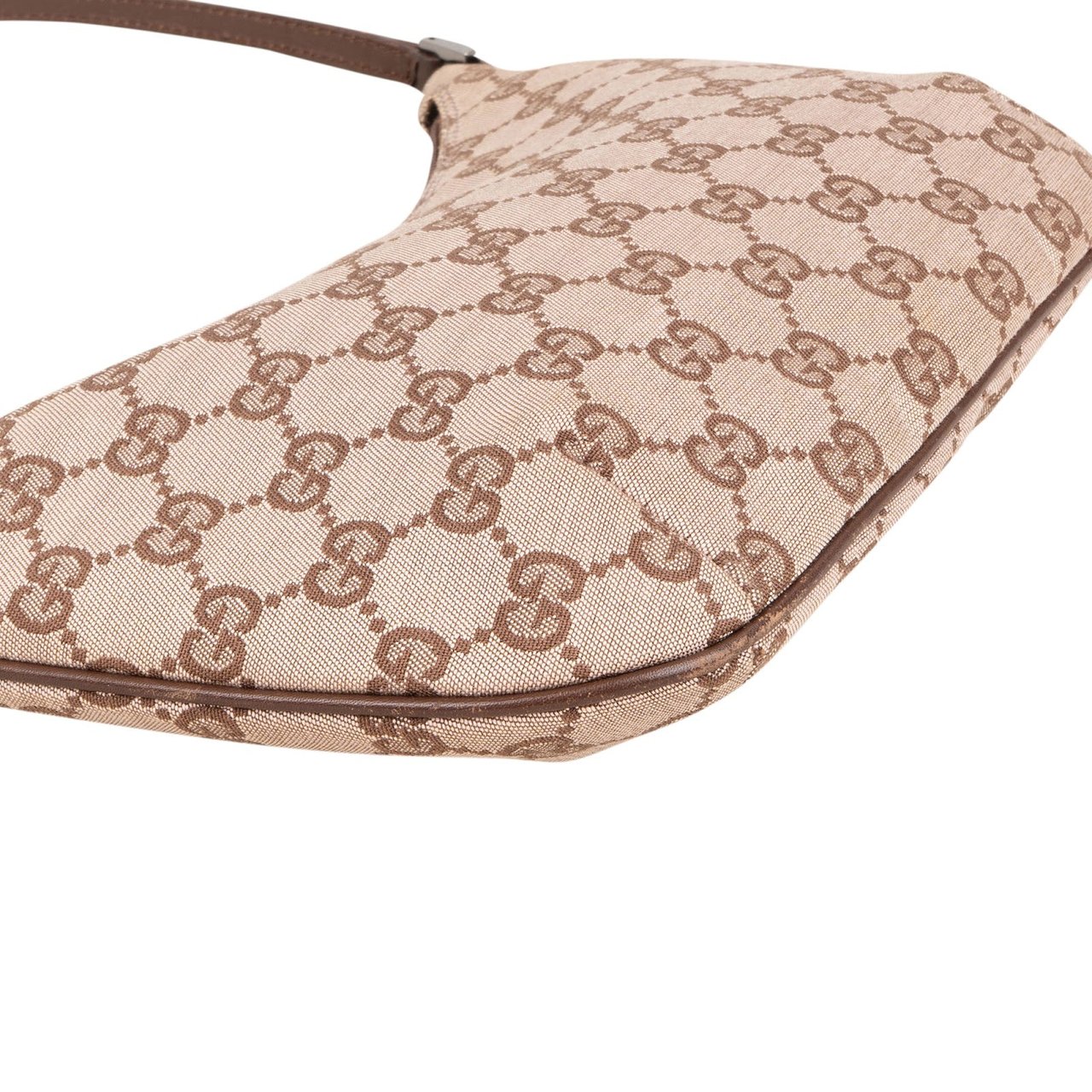 Gucci Monogram GG Canvas Small Shoulder Bag Beige