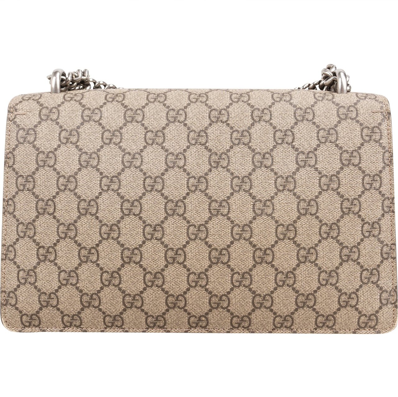 Gucci Monogram GG Supreme Canvas Dionysus Shoulder Bag Beige