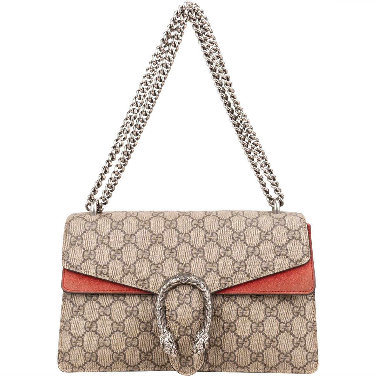 Gucci Monogram GG Supreme Canvas Dionysus Shoulder Bag Beige