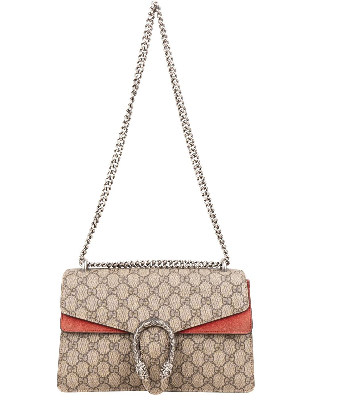 Gucci Monogram GG Supreme Canvas Dionysus Shoulder Bag Beige