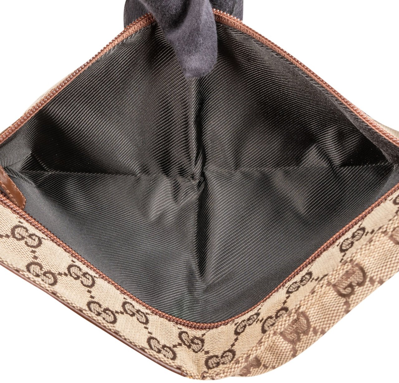 Gucci Monogram GG Belt Crossbody Bag Beige