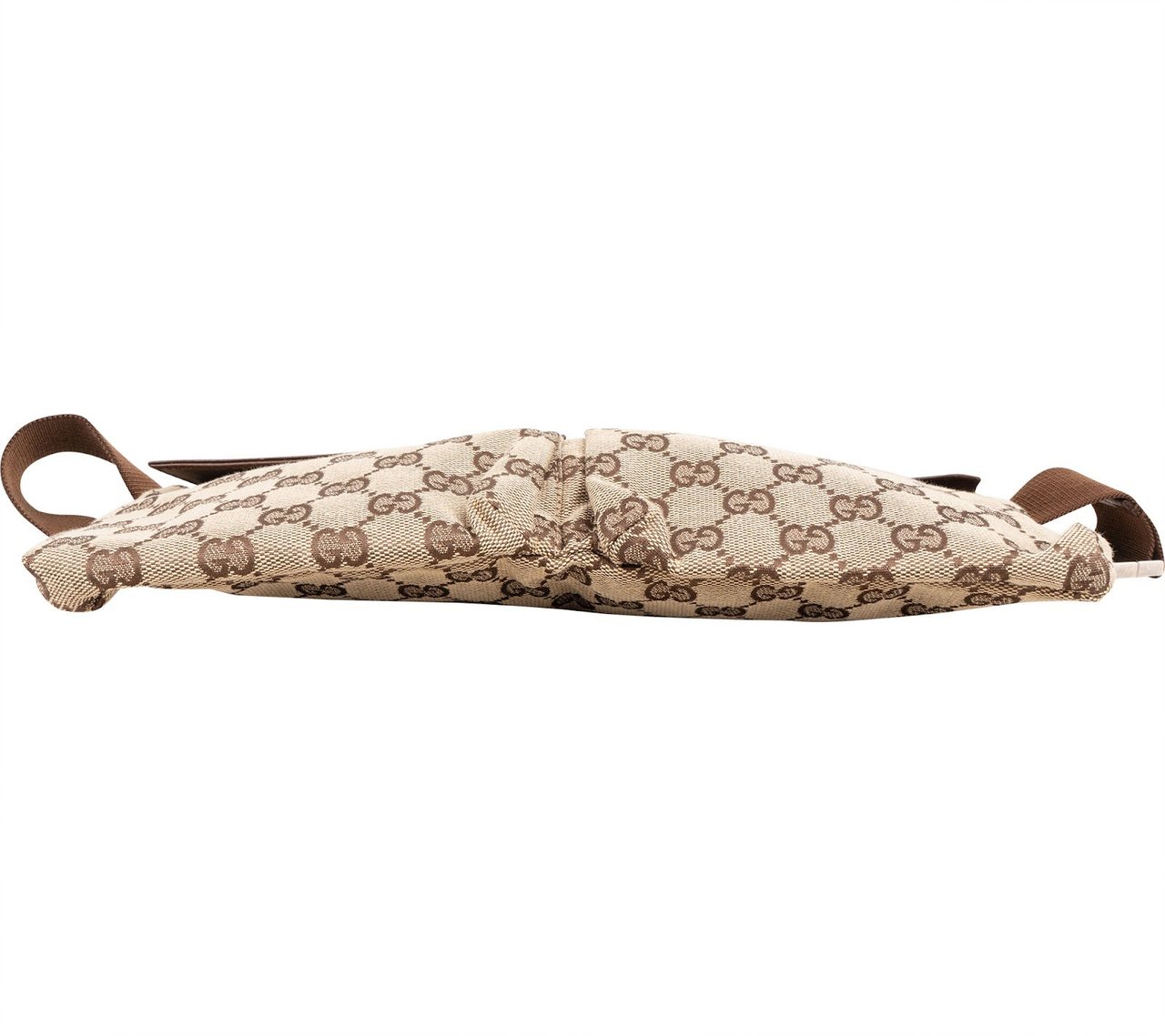 Gucci Monogram GG Belt Crossbody Bag Beige