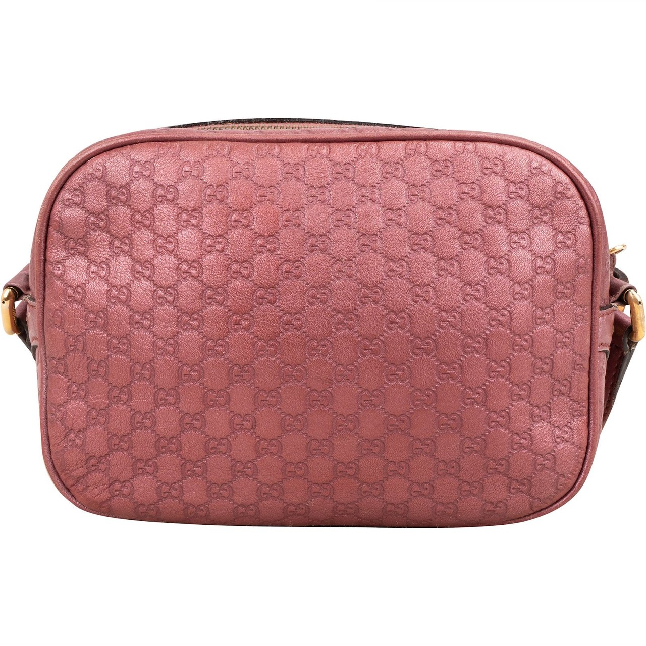 Gucci Guccissima Leather Bamboo Tassel Soho Crossbody Bag Roze