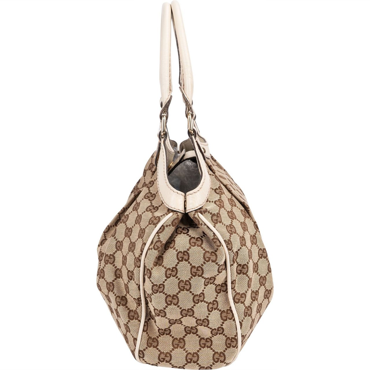 Gucci Monogram GG Sukey Handbag Beige