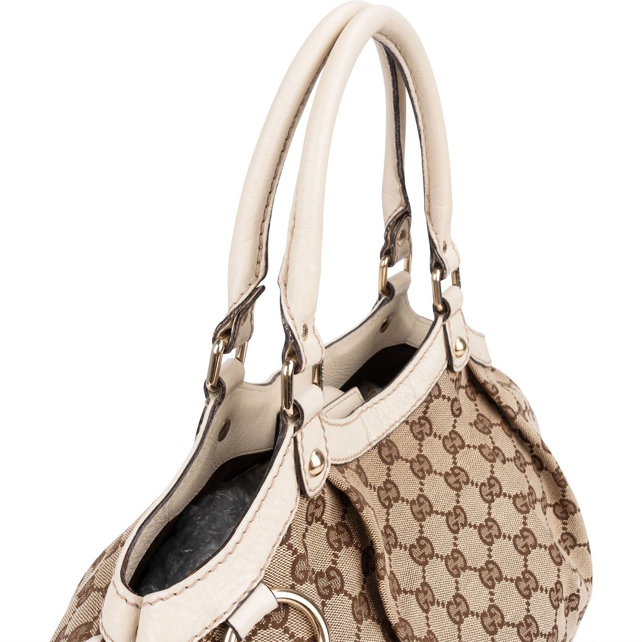 Gucci Monogram GG Sukey Handbag Beige