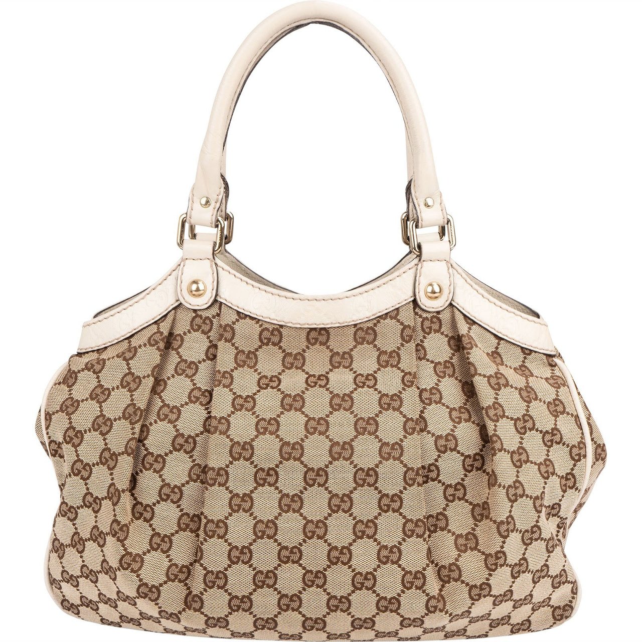 Gucci Monogram GG Sukey Handbag Beige