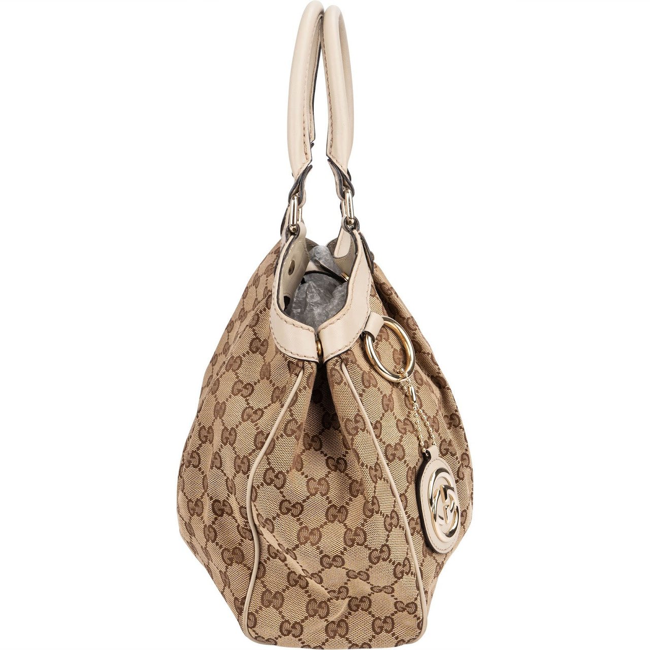 Gucci Monogram GG Sukey Handbag Beige