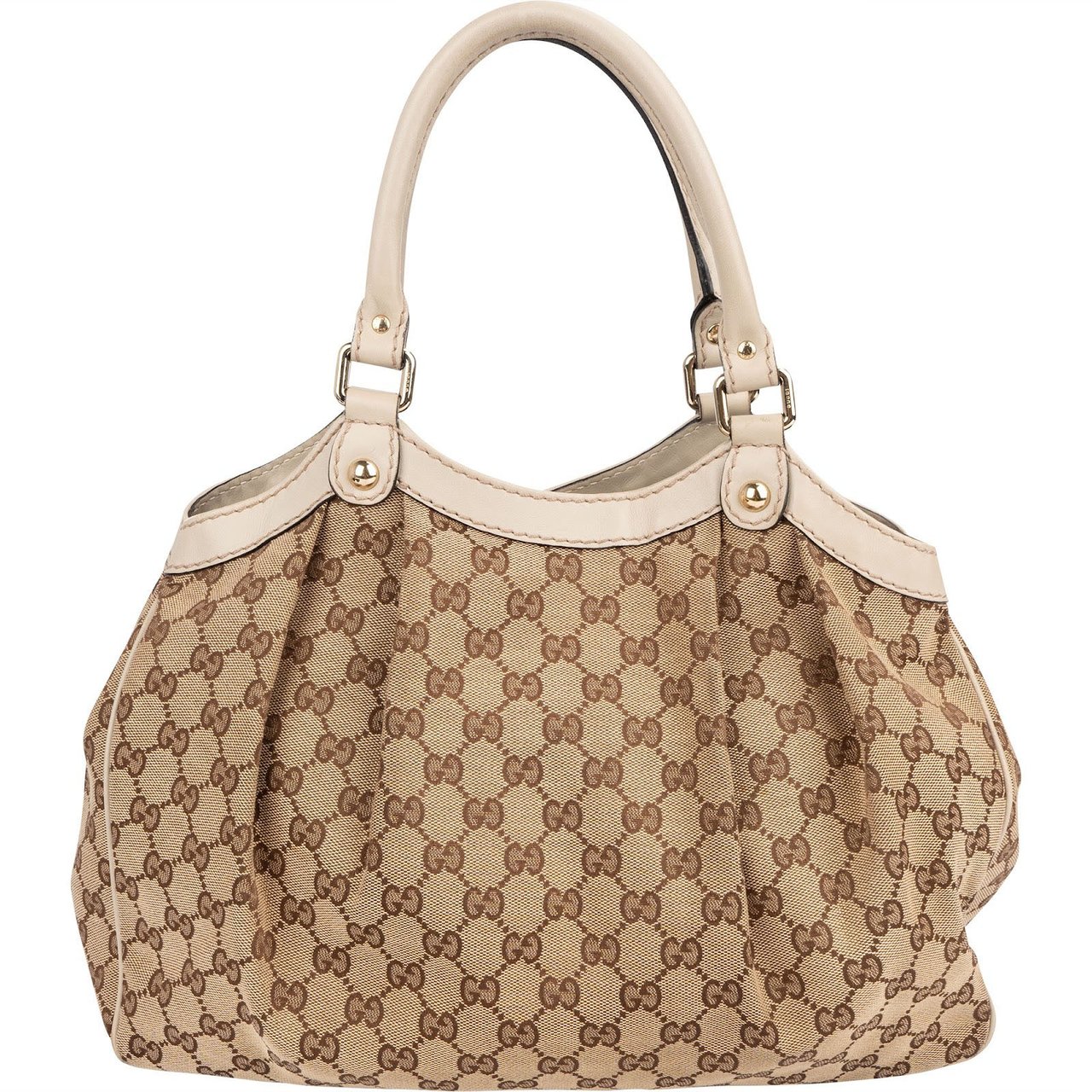 Gucci Monogram GG Sukey Handbag Beige