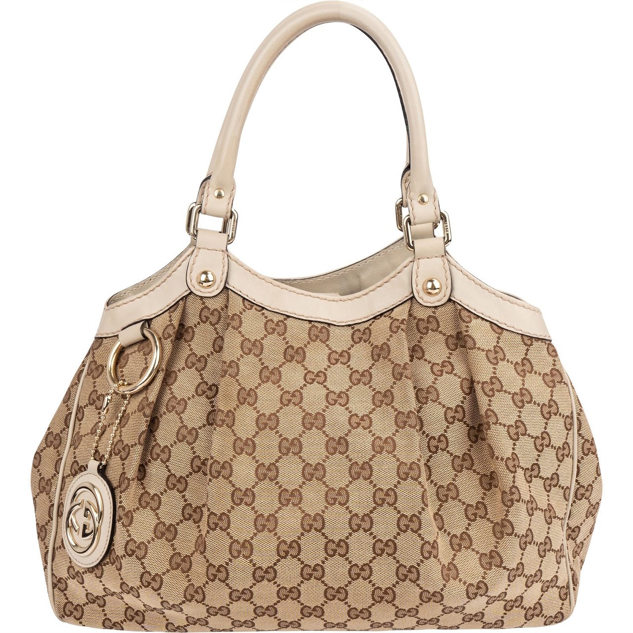 Gucci Monogram GG Sukey Handbag Beige