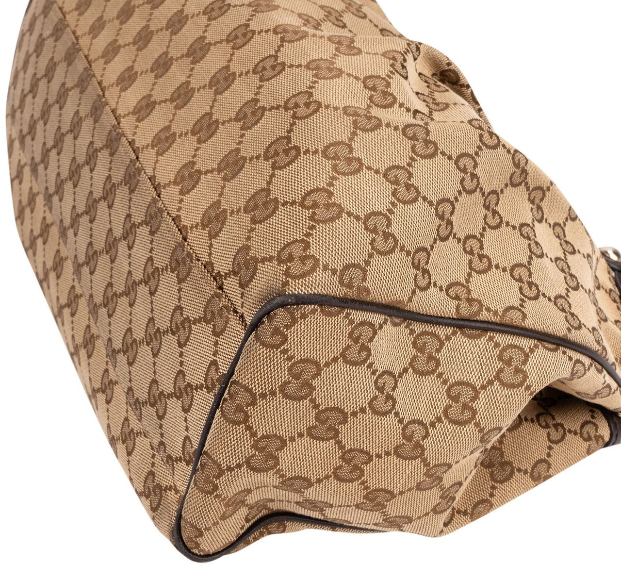 Gucci Monogram GG Sukey Handbag Bruin