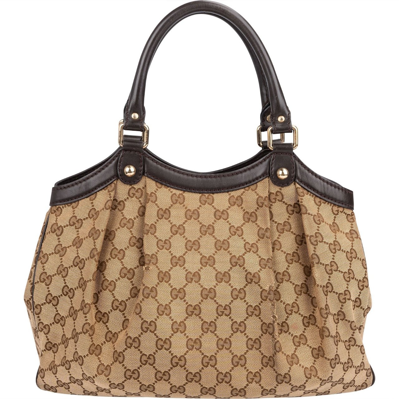 Gucci Monogram GG Sukey Handbag Bruin